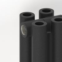 Отопительный радиатор Сунержа Эстет-00 500х360 8 секций Тёмный титан муар арт-15-0332-5008 — фото 1, Радиаторы отопления