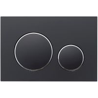 Товар: Кнопка смыва Veconi FLUSH V10, FLV10-BC, 240х162х7, пластик, черный матовый кайма - хром глянец - фото 1 Кнопка смыва Veconi FLUSH V10, FLV10-BC, 240х162х7, пластик, черный матовый кайма - хром глянец — фото 1, Кнопки смыва