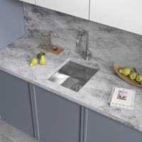 Кухонная мойка Reflexion Como полированная сталь арт-RX2038SS — фото 8, Кухонные мойки