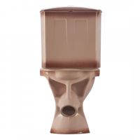 Унитаз-компакт "Вест" наклонный выпуск, с кнопочной арматурой и сиденьем, бежевый. SANTERI 1P2018S0700BF — фото 4, Напольные унитазы