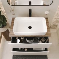 BOND Smart Смеситель однорычажный высокий без донного клапана для накладной раковины арт-B62-2788 — фото 12, Смесители для раковины