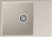 GRANFEST Мойка URBAN 668L 1-чаша+крыло 680*490мм белый арт.GF-UR- арт-668L белый — фото 3, Кухонные мойки