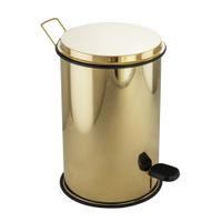COMPLEMENTI Ведро мусорное 5л, D21, H32 cm, золото 21958 — фото 1, Мусорные ведра