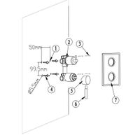 Товар: Смеситель для встраиваемого душа Gllon SV009 BR 07030090-07 - фото 2 Смеситель для встраиваемого душа Gllon SV009 BR 07030090-07 — фото 2, Смеситель для душа