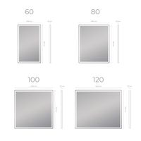 Зеркало с подсветкой VIGO Roberta Comfort 800 168 — фото 8, Зеркала в ванную комнату