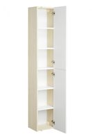 Шкаф-колонна ЙОРК 30, подвесная, белый, ясень фабрик арт-1A171203YOAV0 — фото 2, Пеналы для ванной комнаты