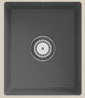 Мойка, Villeroy&Boch, Subway 45 SU, ширина, мм-375, глубина, мм-440, высота, мм-214, тип установки-встраиваемый, с переливом, материал-керамика, вид грязеотталкивающего покрытия-CeramicPlus, цвет-Stone matt арт-332402SL — фото 1, Кухонные мойки