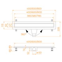 Душевой лоток Drain Leo-21, арт-60212140-01 — фото 7, Душевые лотки