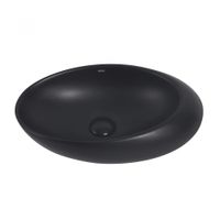 Раковина накладная ABBER Bequem черная матовая арт-AC2107MB — фото 2, Раковины накладные