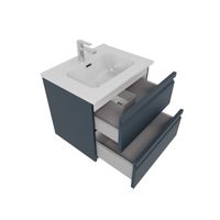 Товар: AQ77060-MG Комплект мебели: Тумба 60см ВЕГА с раковиной AQ0460-00, 2 ящика, цвет серый мат - фото 2 AQ77060-MG Комплект мебели: Тумба 60см ВЕГА с раковиной AQ0460-00, 2 ящика, цвет серый мат — фото 2, Комплекты мебели для ванной