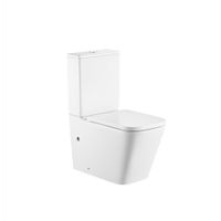 Унитаз ABBER Rechteck AC1210T компакт белый, безободковый, смыв торнадо — фото 1, Напольные унитазы