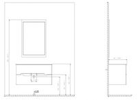 Товар: Тумба с раковиной ORKA Lodi 65 подвесная, белый, черный 5005882 - фото 2 Тумба с раковиной ORKA Lodi 65 подвесная, белый, черный 5005882 — фото 2, Тумбы с раковиной