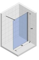 Ограждение VIVA90B N душевое Ceruttispa без поддона (90x90x195) — фото 364, Прямоугольные душевые уголки