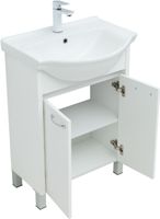 Тумба под раковину Aquanet Донна 60 белый глянец 00294390 — фото 3, Тумбы под раковину