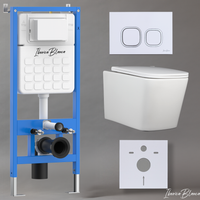 Комплект 3в1 IBERICA BLANCA инсталляция SILENCIO, унитаз TOLEDO ALTO белый, кнопка смыва ESTI-Q белый глянцевый арт-IB001.TLA.234.831 — фото 1, Комплекты унитаз + инсталляция