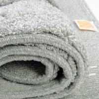 Коврик д/ванной комнаты 60х120 см., вышивка логотип MIGLIORE, серый, окантовка серебро арт-31913 — фото 8, Коврики для ванной комнаты