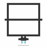 Полотенцесушитель водяной Сунержа Штиль EU50+ 530х530 Матовый чёрный арт-31-0256-5353 — фото 4, Водяные полотенцесушители