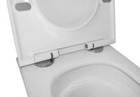 Унитаз подвесной Azario LEGENDA 490x345x325 безободковый, система смыва "Скрытое торнадо", в комплекте с быстросъемным сиденьем микролифт (AZ-2305AS) арт-AZ-2305-AS — фото 5, Подвесные унитазы