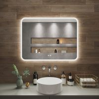 Зеркало с LED-подсветкой AMAZON MUSIC (89*68,5) /AQUA DE MARCO AmzMus90/70 — фото 1, Зеркала в ванную комнату