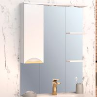 Зеркальный шкаф ELEGANSE 75 /золото/левый/ AQUA DE MARCO 1075GELE/L — фото 1, Зеркальные шкафы в ванную
