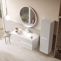 Тумба с раковиной ORKA Moonlight 120 подвесная, белый матовый 5001503 — фото 3, Тумбы с раковиной