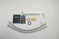 Смеситель для накладной раковины BELZ, белый, арт-B11713-8 — фото 8, Смесители для раковины