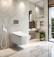 Унитаз VIOLA Aria Tornado подвесной безободковый белый со смывом торнадо Ceruttispa (525х365х320) CT10583 — фото 1, Подвесные унитазы