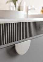 Тумба с раковиной ORKA Molino 100 подвесная, антрацит матовый, 2 ручки в комплекте золото и хром 5004667 — фото 3, Тумбы с раковиной