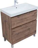 Товар: Тумба с раковиной Aquanet Алвита new 80 (Flat) напольная 2 ящ. цв.дуб веллингтон табак 00345680 - фото 10 Тумба с раковиной Aquanet Алвита new 80 (Flat) напольная 2 ящ. цв.дуб веллингтон табак 00345680 — фото 10, Тумбы с раковиной