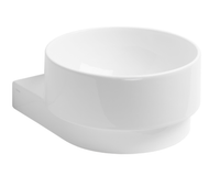 Раковина SIMAS PO-MO подвесная или накладная без отверстий цвет белый PO05 — фото 1, Раковины накладные