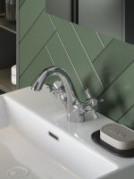 Agger Retro-X смеситель для раковины двухвентильный, хром арт-A1702100 — фото 4, Смесители для раковины