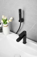 Товар: Смеситель для раковины с гигиеническим душем BELZ B12713-7, черный матовый - фото 3 Смеситель для раковины с гигиеническим душем BELZ B12713-7, черный матовый — фото 3, Смесители для раковины