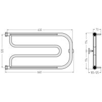 Товар: Полотенцесушитель водяной Сунержа Гусли 2 полки+ 320х650 Золото арт-03-4010-3265 - фото 2 Полотенцесушитель водяной Сунержа Гусли 2 полки+ 320х650 Золото арт-03-4010-3265 — фото 2, Водяные полотенцесушители