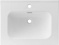 Товар: Раковина Aquanet Flat 60 белая матовая арт-00330429 - фото 2 Раковина Aquanet Flat 60 белая матовая арт-00330429 — фото 2, Раковины встраиваемые сверху