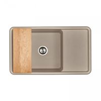 Мойка для кухни Беллис 87 870x510x250 мм, прямоуг., серый шелк 1A724832BS250 — фото 5, Кухонные мойки