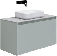 Тумба под раковину Allen Brau Fantasy 100 1.11004.PWM папирус матовый — фото 9, Тумбы под раковину