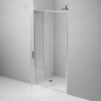 Товар: W90G-100-1P-MT Gem дверь душевая распашн 100x195,серебро, стекло прозрачн - фото 3 W90G-100-1P-MT Gem дверь душевая распашн 100x195,серебро, стекло прозрачн — фото 3, Распашные душевые двери