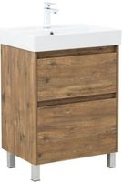 Тумба с раковиной Aquanet Nova Lite 2.0 60 напольная цв. дуб рустикальный арт-00348191 — фото 1, Тумбы с раковиной