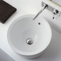 Товар: Раковина Scarabeo MATTY накладная с переливом без отверстий цвет белый арт-8055 - фото 3 Раковина Scarabeo MATTY накладная с переливом без отверстий цвет белый арт-8055 — фото 3, Раковины накладные