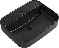 Раковина накладная Aquanet Soul-2-MB 50 черный матовый — фото 1, Раковины накладные