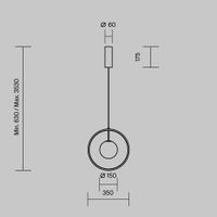 Подвесной светильник Maytoni арт-MOD407PL-L12G3K1 — фото 6, Подвесные светильники