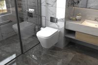 Комплект подвесной унитаз ABBER Rechteck AC1201 белый с инсталляцией AC0105 и кнопкой AC0120NG никель AC1201-AC0105-AC0120NG — фото 3, Комплекты унитаз + инсталляция