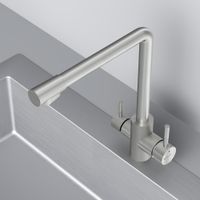 F85B05711 X-Joy S, смеситель для кухни с L-изливом с каналом для питьевой воды, сатин — фото 7, Смесители для кухни