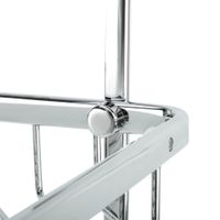 Полка для душевой кабины угловая Fixsen двухэтажная хром латунь арт-FX-853-2 — фото 2, Полки для ванной и душа