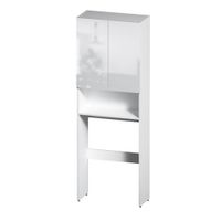 X-Joy Шкаф над стир.машиной с дверями и открытой полкой, узкий, 65 см, белый арт-M85CSX06521WG1 — фото 5, Шкафы для ванной