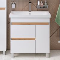 Тумба напольная с умывальником SYDNEY 80 /1дв+2ящ/ AQUA DE MARCO 5080WCSYD — фото 2, Тумбы с раковиной