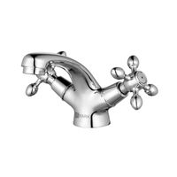 Vista Смеситель для раковины, монолит.излив 100мм, р/ДВ, хром, LM, LM7606C — фото 1, Смесители для раковины