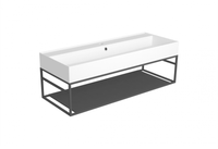 Металлическая структура SIMAS AGILE настенная цвет черный матовый AGSS121 — фото 1, Консоли для раковины