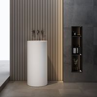 Раковина из искусственного камня Vincea , 400*400*850, напольная, цвет белый матовый арт-VBS-6SP01MW — фото 1, Раковины напольные