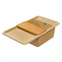 Мойка для кухни Беллис 87 870x510x250 мм, прямоуг., латте 1A724832BS260 — фото 6, Кухонные мойки